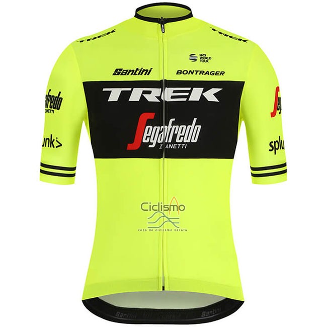 Trek Segafrojoo Ropa Ciclismo Culotte Corto 2019 Mangas Cortas Verde Negro